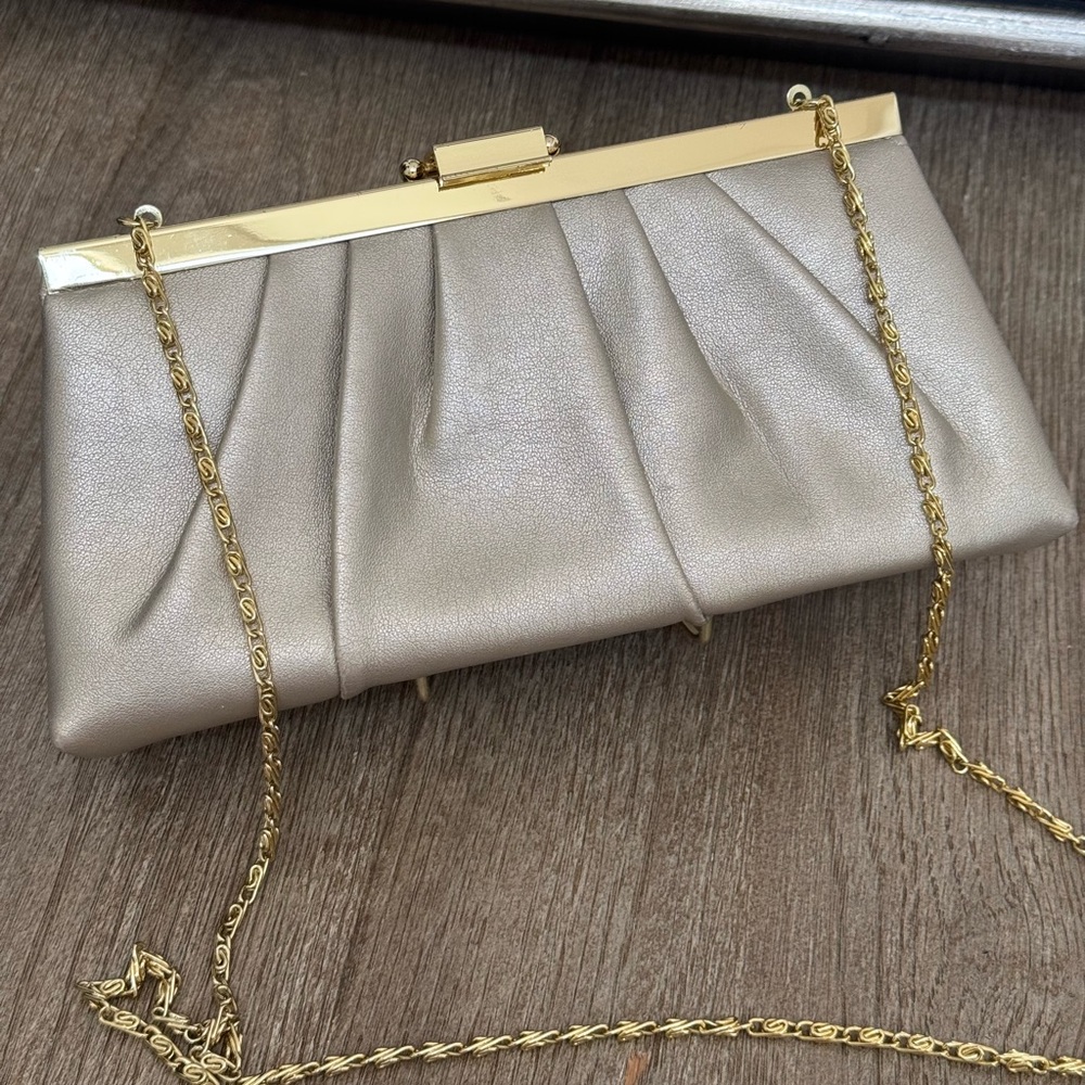 Ruched clutch bag crossbody